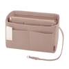 ZTUJO Purse Organizer Insert, Felt Bag Organizer with Metal Zipper,