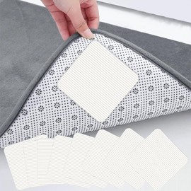 8 PCS Rug Gripper, Rug Pads Grippers, Vacuum Tech Rug Pad Gripper, Rug Grippers for Laminate Floor, Anti Slip Rug Underlay For Hardwood Floors, No Damage, Keep Your Carpet In Place & Make Corner Flat