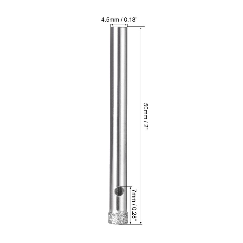 uxcell 5mm Diamond Drill Bits Hole Saws for Glass Tile