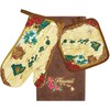 Hawaii 3 Piece Kitchen Set Towel & Potholder & Oven