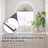 Half Moon Window Shades Blackout 2 Pack, Gray Half Circle
