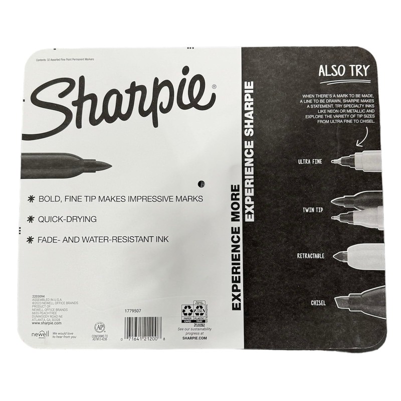SHARPIE Permanent Markers | Fine Point | 32 Count (Multicolor)