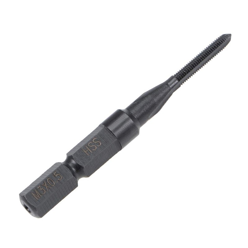 sourcing map Metric Machine Tap M3 Thread 0.5 Pitch H2
