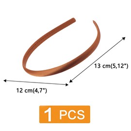 FAIRYGATE 4429 Satin Headbands, Colourful Non-Slip Hair Bands, Wide DIY Hair Accessories for Girls and Children