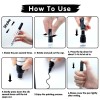 Artsunlvy Black Paint Pens Permanent Markers - 2 Pack Oil