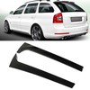 1Pair Rear Window Side Spoilers Gloss Black Air Resistance Reduction