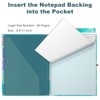 Hnogri Clipboard Folio with Refillable Lined Notepad, Clipboards with 5