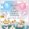 Twin Baby Shower Backdrops Double The Trouble Twice The Fun