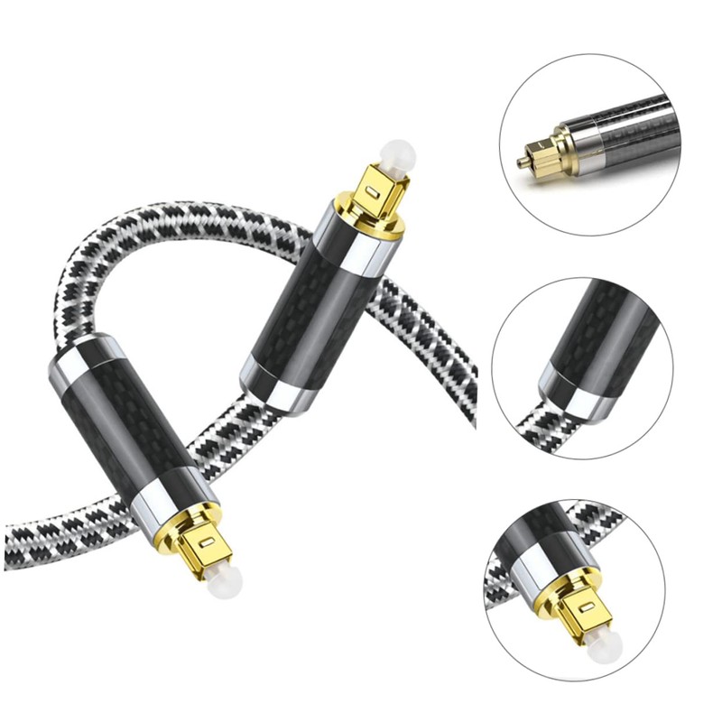 OSALADI Optical Audio Cable High Fidelity for Amplifiers Speakers Wear-Resistant