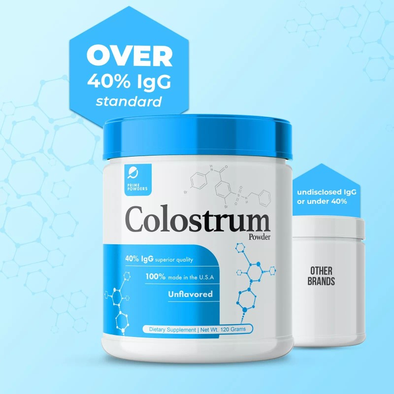 Prime Powders Colostrum Grade-A % , USA Grass-Fed - Unflavored