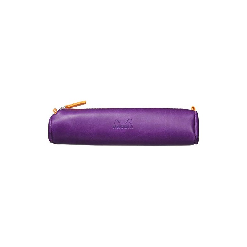 Rhodia ‎318990C Round Pencil Case (21.5 x 5 cm, Faux
