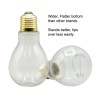 Creative Hobbies 24 Pack Clear Plastic Fillable Light Bulbs for