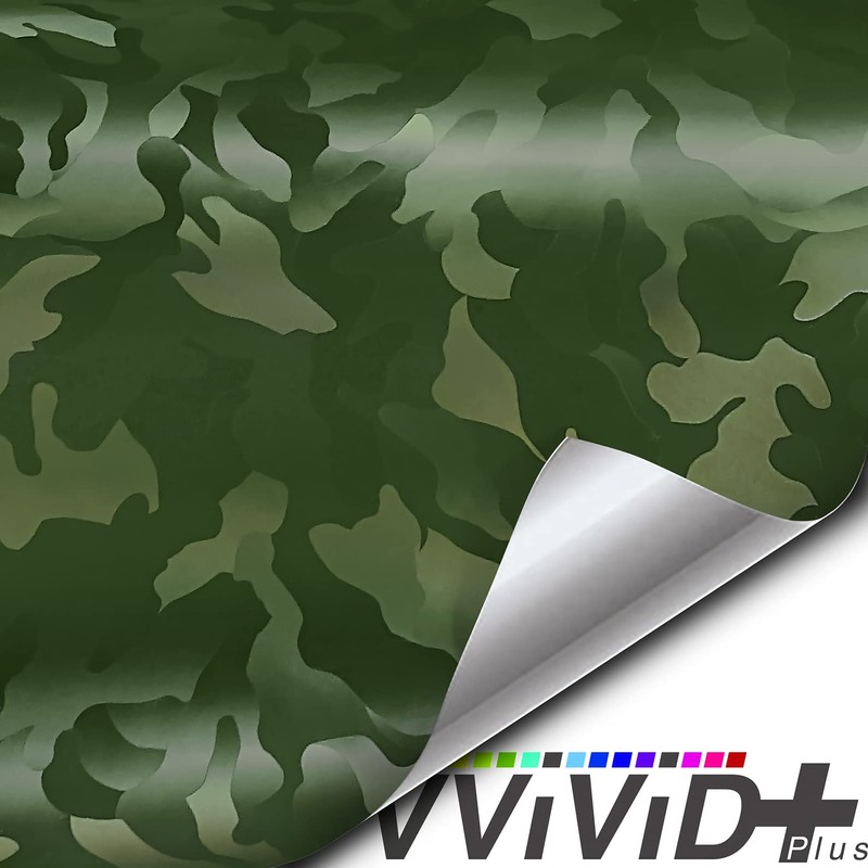 VViViD+ Stealth Medium Pattern Camouflage Vinyl Wrap Roll (6ft x