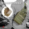 X-cross Military Body Bag, Large Capacity, 3-Way, One Shoulder, Lightweight,