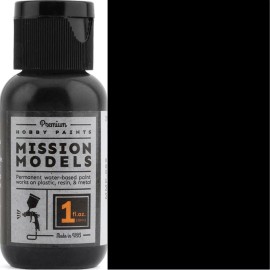 Mission Models - MMP-040 Tire Black 1 - 1oz. acrylic paint