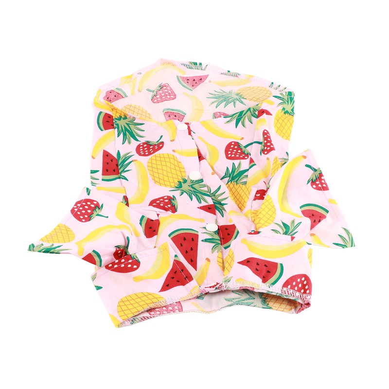 Dog Fruit Print Shirt Breathable Cool Fashionable Cute Pet Clothes