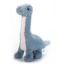 The Petting Zoo Brachiosaurus Stuffed Animal Plushie, Fuzzlez Dinosaur Animals, Blue Brachiosaurus Dinosaur Plush Toy 14 inches