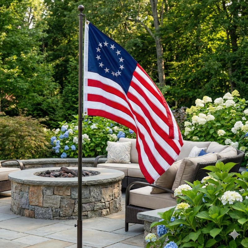 Betsy Ross Flag Outdoor 3x5 FT, Heavy Duty Spun Polyester
