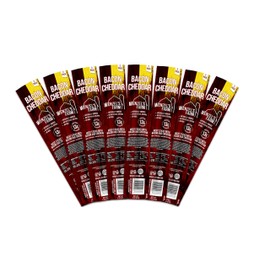 Wenzel’s Farm Bacon with Cheddar Sticks │Snack Sticks │ Flavorful, Natural Smoked │ High Protein, Low Carb │ No MSG, Fillers, Binders, Artificial Colors │ Gluten Free | 16 sticks (8 packs of 2)