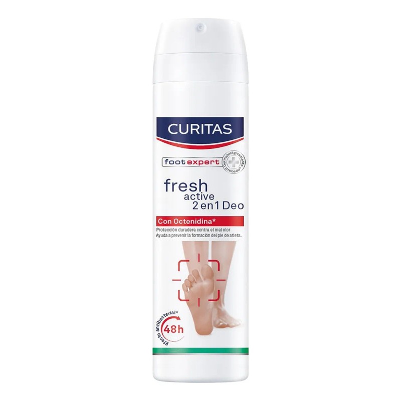 Desodorante Para Pies Curitas Fresh Active 2 En 1 Deo