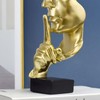 Thinker Statue Vivid Shape Compact Synthetic Resin Attractive Decorative Silence