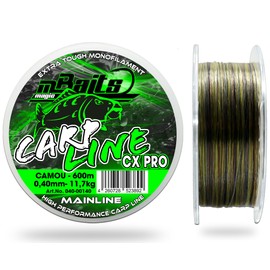 Magic Baits Carp Line CX Pro Camou 600 m Carp Line Camouflage Monofilament Fishing Line Extra Tough Monofilament (0.40 mm)