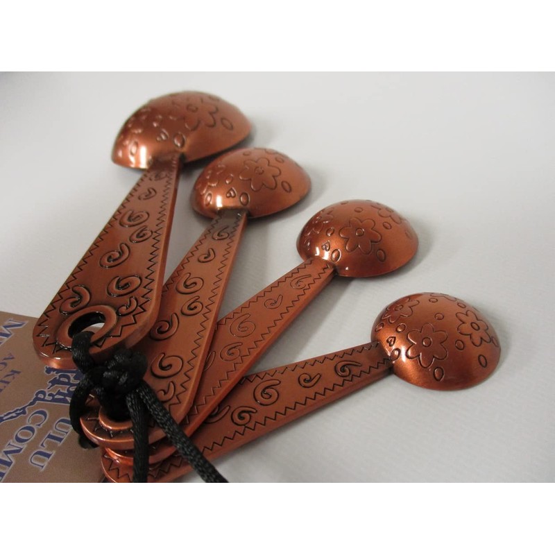 Alaska Forget Me Not Stainless Steel Measuring Spoons (Copper)