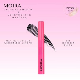 Moira, Intense Volume & Lengthening Mascara, Blackest Black