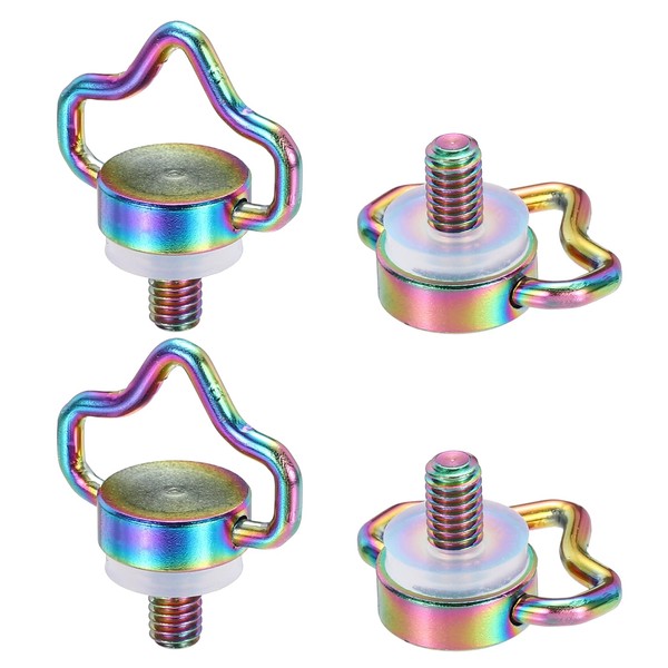 PATIKIL 1/4" Stainless Steel D Ring Screw, 4Pcs Ring Camera