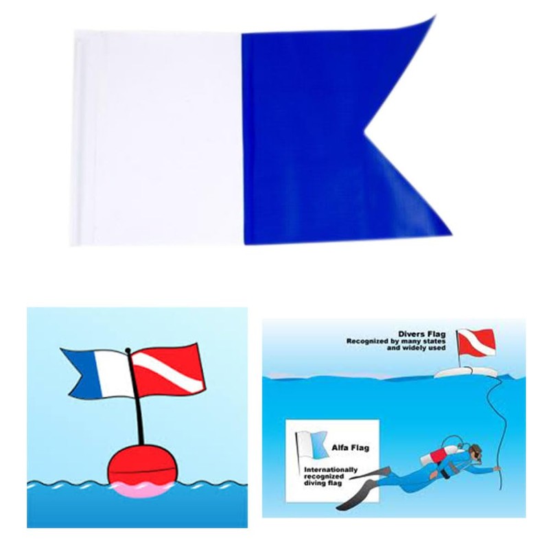 Large Scuba Dive Boat Flag Alpha Flag Diving International Sign