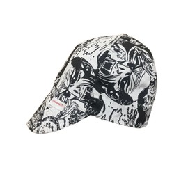 Comeaux Caps Reversible Welding Cap - Vintage Monsters (US, Numeric, 7 5/8, White)