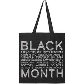 inktastic Black History Month- Occupations and Identities Tote Bag Black 288f9