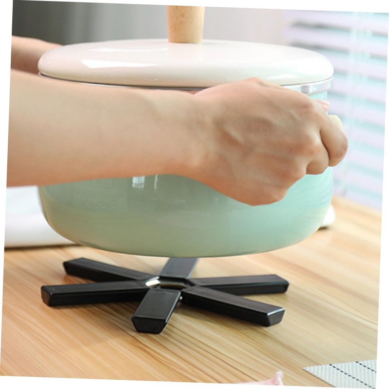 GRIRIW Folding Pot Holder Set 6pcs Kitchen Hot Pads Tea