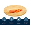 RoyalHouse Natural Bamboo Round Cutting Board for Kitchen, Chopping Boards