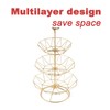MINIDUO Wrought iron 3 Tier Fruit Tray Fruits Desserts Candy