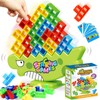 64Pcs Dinosaur Balance Stacking Blocks Game, Swing Stack High Child