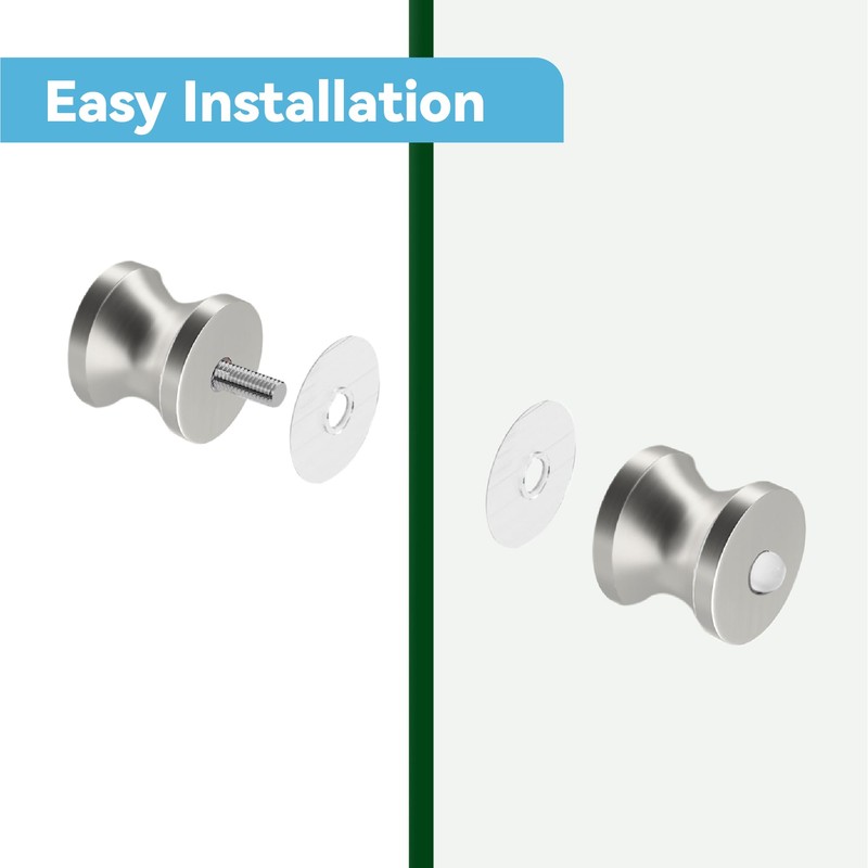 iBath Shower Door Handle, Anti-Collision Glass Door knob Compatible with