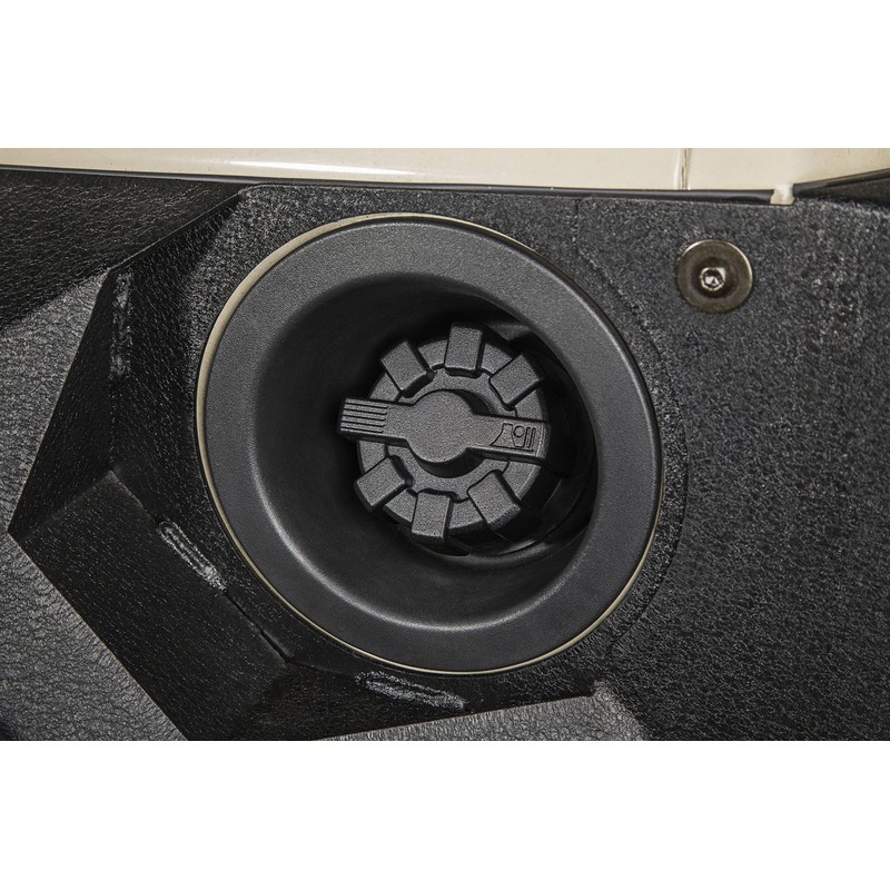Rugged Ridge 11229.10 Black Elite Aluminum Fuel Cap, for 2007-2018
