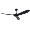 52" Flush Mount Solid Wood Ceiling Fan with Light 3