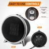 Comfort Zone Electric Retro Design Portable Ceramic Space Heater, Adjustable