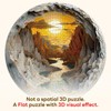 Classic Puzzles, Round Puzzle 1000 Pieces Puzzle Adults, Vision 3D