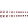 SINHOT Square Press on Nails Short Fake Nails Cute Heart