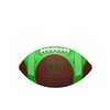 WILSON GST SpeedSkin Hylite Football - Brown/Green, Peewee Size