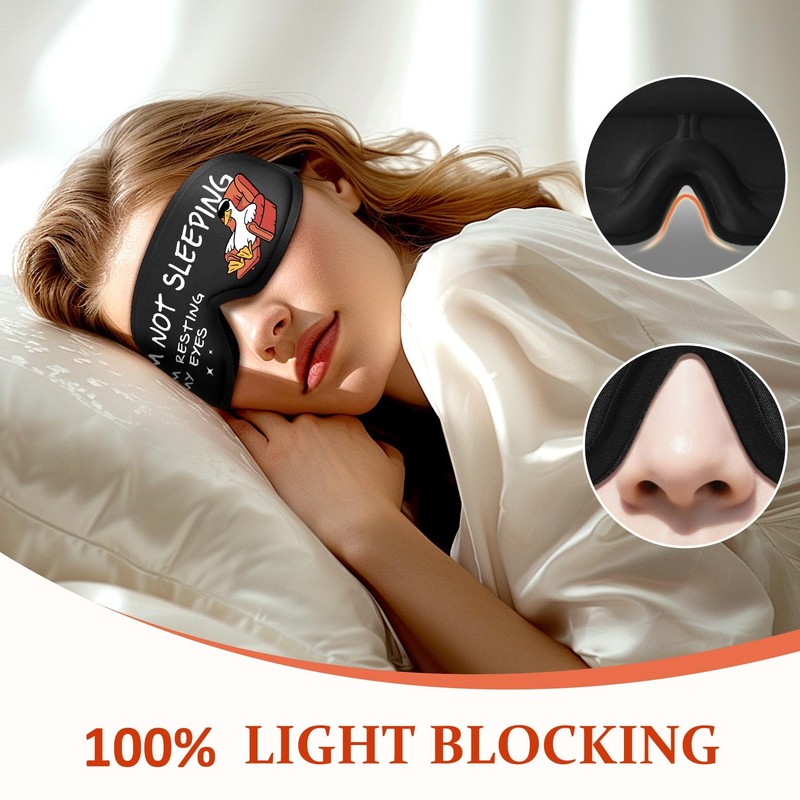 Aganmi Funny 3D Zero Pressure Sleep Eye Mask for Men