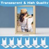 Fowecelt Plate Display Stands Clear - 6 Set Plate Stand