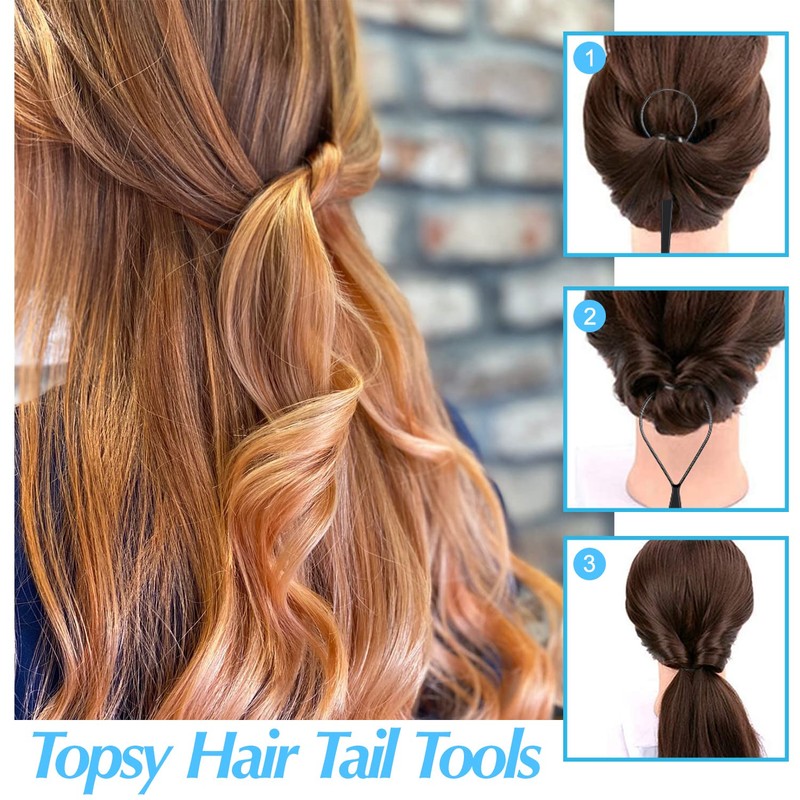 IKOCO Herramienta para El Cabello Topsy Tail, 1000 Bandas de