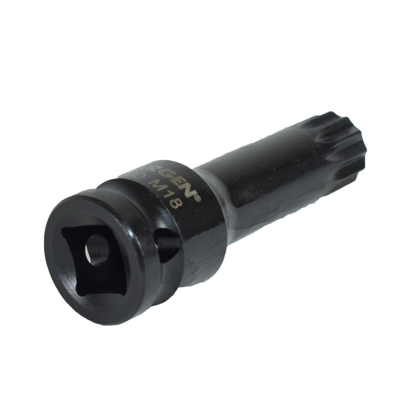 M18 x 78mm 1/2" Drive Extra Long Impact Spline Socket