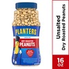 Planters Unsalted Dry Roasted Peanuts, 16 Ounce (4 Pack)