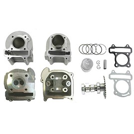 FixRightPro GY6 139QMB Scooter Moped 80cc Big Bore Kit with A9 Cam 64mm Head