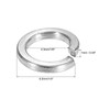 PATIKIL 1/6" Spring Lock Washer, 80 Pack 316 Stainless Steel